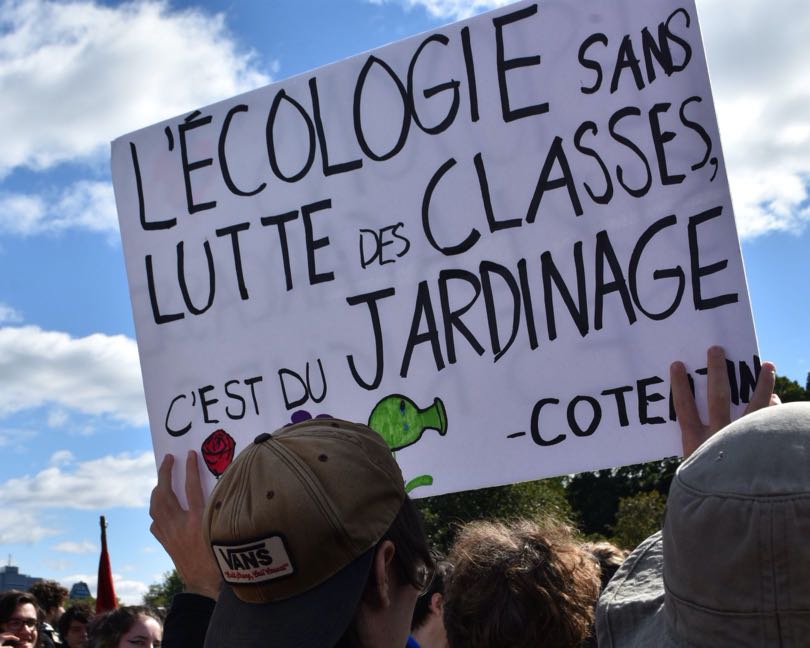 Écologie sans lutte de classe est du jardinage