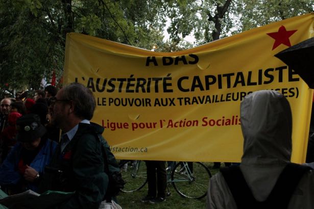 À bas l&#39;austérité capitaliste