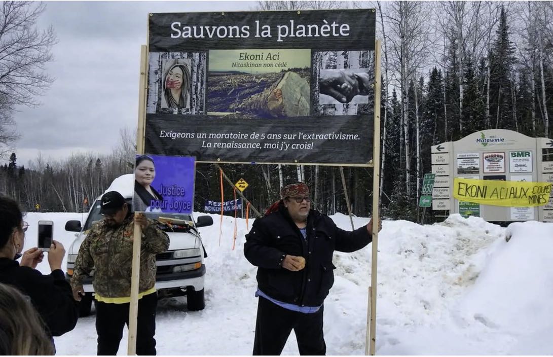 Autochtone contre mine