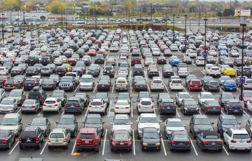 autos en stationnement