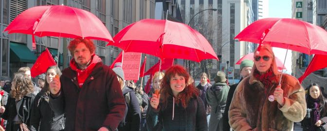 parapluie rouge