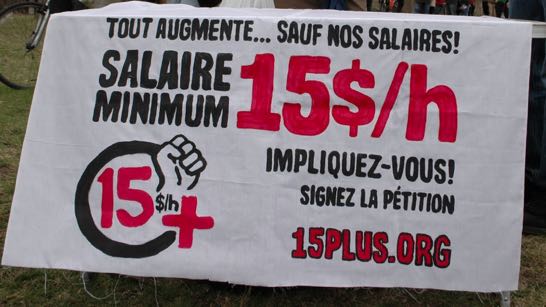 Salire minimum à 15 dollars