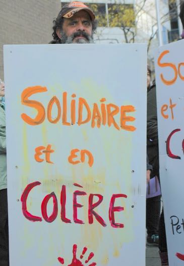 Solidaire et en colère